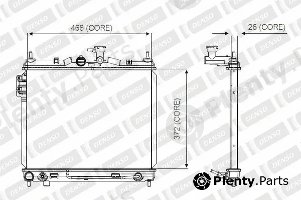Denso-Au A221-A326 — Radiator, engine cooling