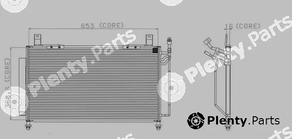 Denso-Au A477-A359 — Condenser, air conditioning
