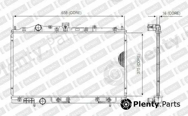 Denso-Au 221-3304 — Radiator, engine cooling