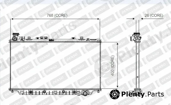 Denso-Au A221-A337 — Radiator, engine cooling