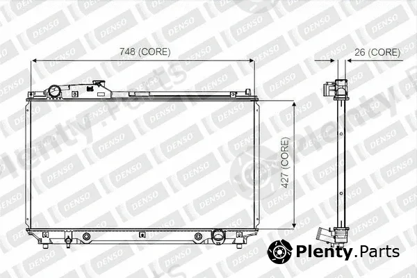 Denso-Au 221-4100 — Radiator, engine cooling