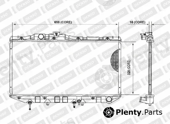 Denso-Au 221-3129 — Radiator, engine cooling