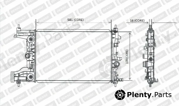 Denso-Au A221-A356 — Radiator, engine cooling