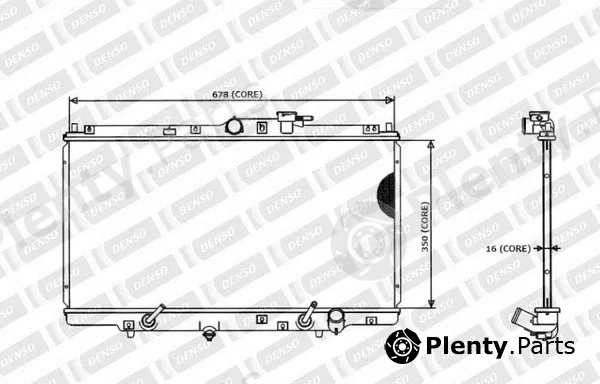 Denso-Au 221-3200 — Radiator, engine cooling