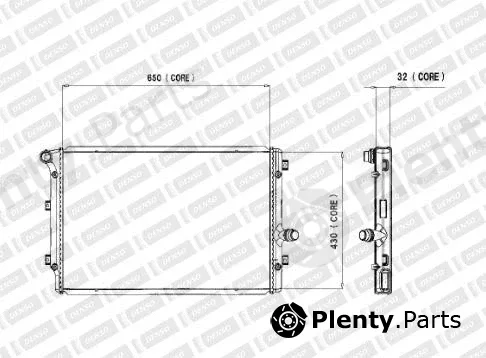 Denso-Au A221-A316 — Radiator, engine cooling
