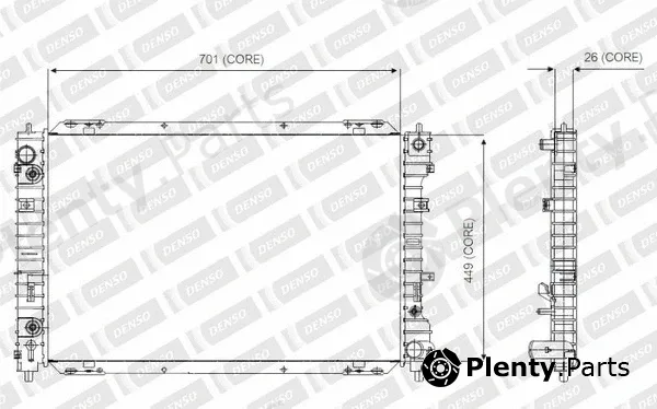 Denso-Au A221-A321 — Radiator, engine cooling