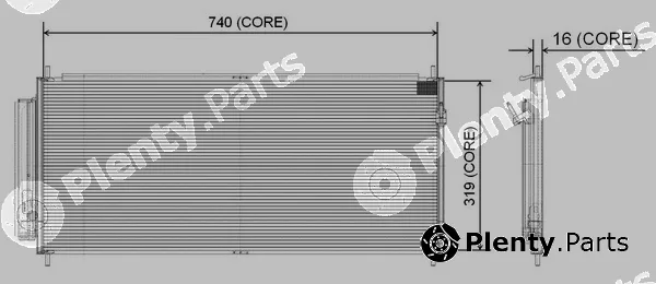 Denso-Au 477-0647 — Condenser, air conditioning