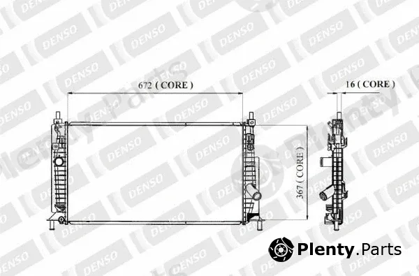 Denso-Au A221-A311 — Radiator, engine cooling