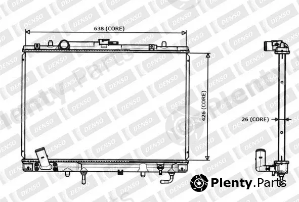Denso-Au 221-3300 — Radiator, engine cooling