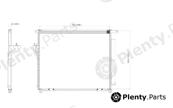Denso-Au A477-A387 — Condenser, air conditioning
