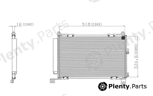 Denso-Au A477-A311 — Condenser, air conditioning