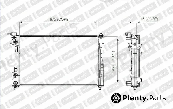Denso-Au A221-A323 — Radiator, engine cooling