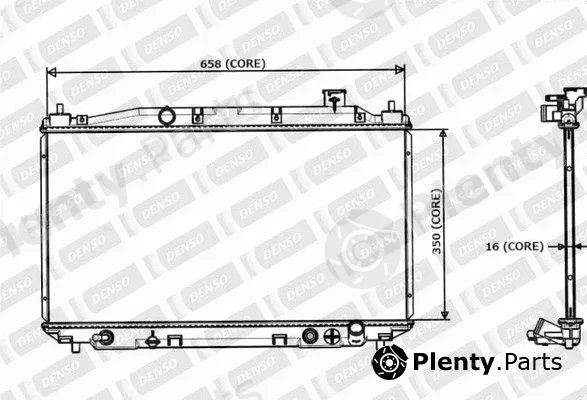 Denso-Au 221-4200 — Radiator, engine cooling