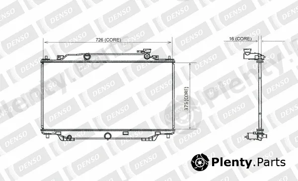 Denso-Au A221-A387 — Radiator, engine cooling