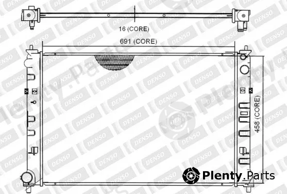 Denso-Au 221-4500 — Radiator, engine cooling
