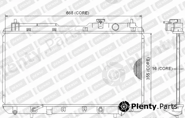 Denso-Au 221-3209 — Radiator, engine cooling