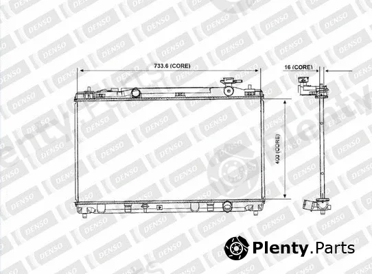 Denso-Au A221-A361 — Radiator, engine cooling