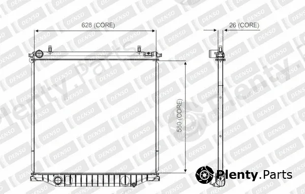 Denso-Au A221-A338 — Radiator, engine cooling