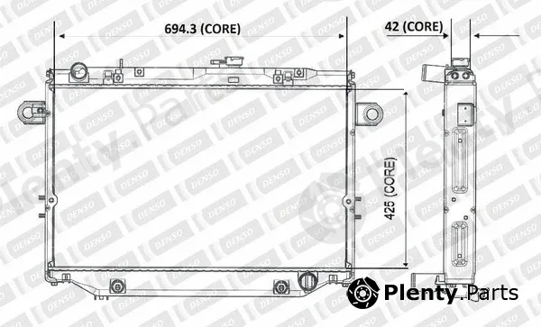 Denso-Au A221-A320 — Radiator, engine cooling