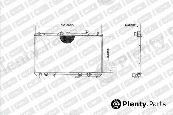 Denso-Au A221-A359 — Radiator, engine cooling