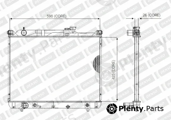 Denso-Au 221-4800 — Radiator, engine cooling