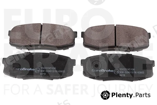 Eurobrake 55022245106 — Brake Pad Set, disc brake