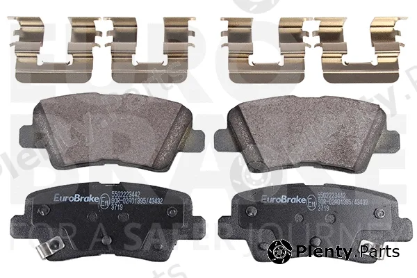 Eurobrake 5502223442 — Brake Pad Set, disc brake