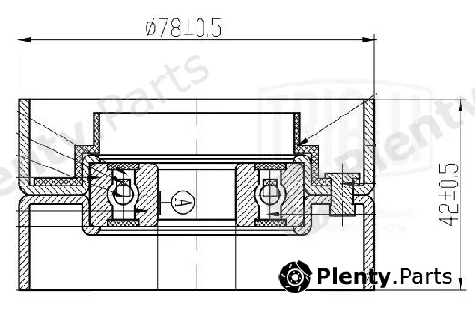 Trialli CM5634 — Belt Tensioner, V-ribbed belt