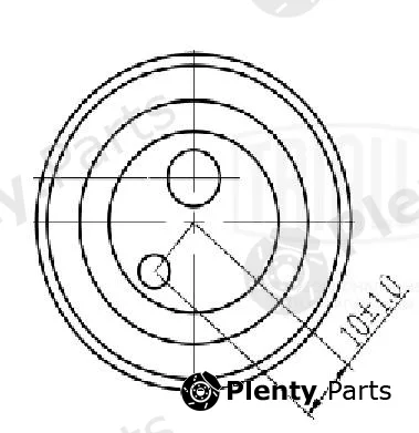 Trialli CM6151 — Deflection/Guide Pulley, timing belt