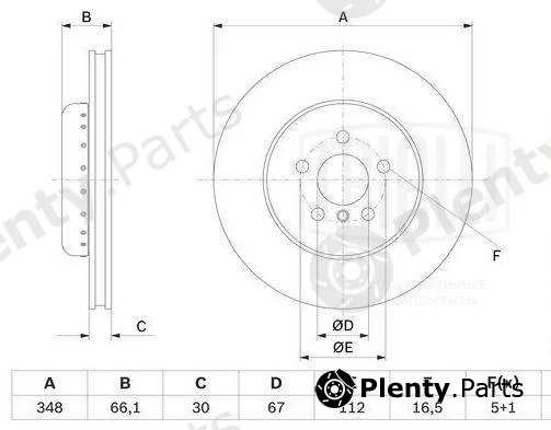 Trialli DF190438 — Brake Disc