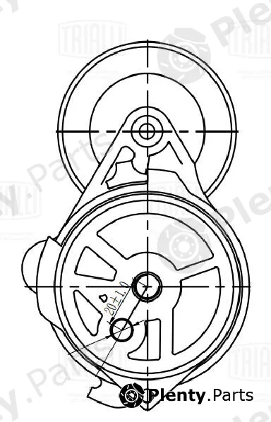 Trialli CM5791 — Belt Tensioner, V-ribbed belt