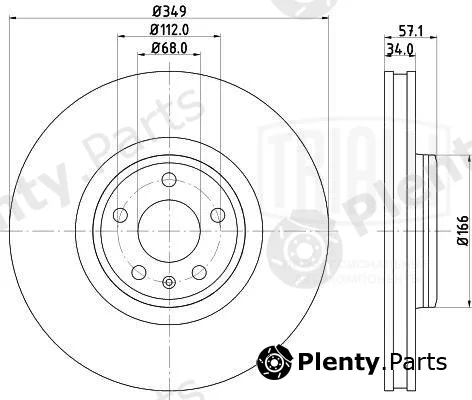 Trialli DF185112 — Brake Disc