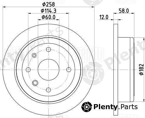 Trialli DF190338 — Brake Disc