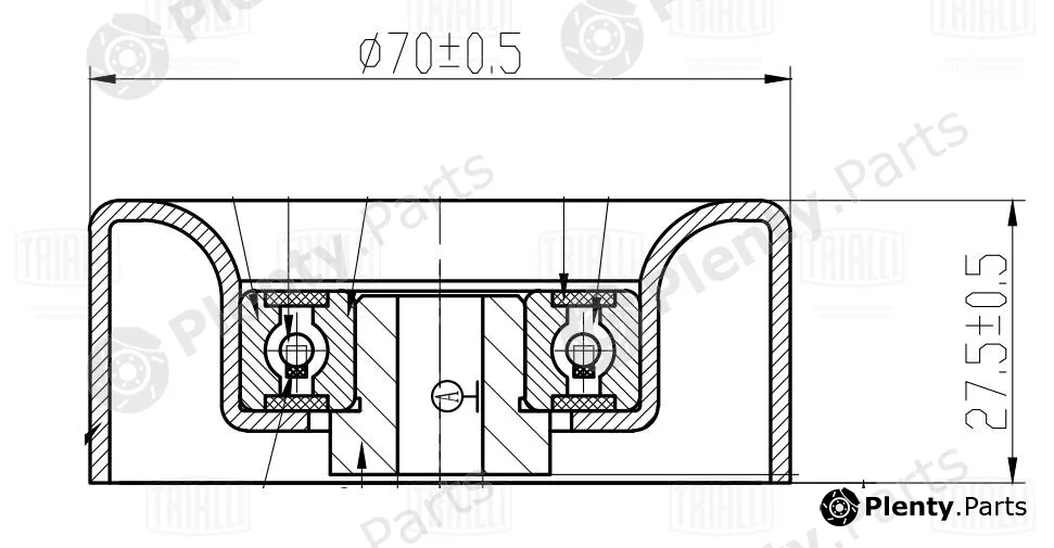 Trialli CM5776 — Belt Tensioner, V-ribbed belt