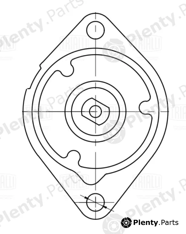 Trialli CM5491 — Belt Tensioner, V-ribbed belt