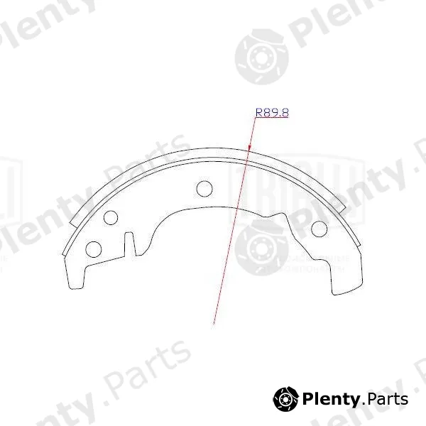 Trialli GF202 — Brake Shoe Set