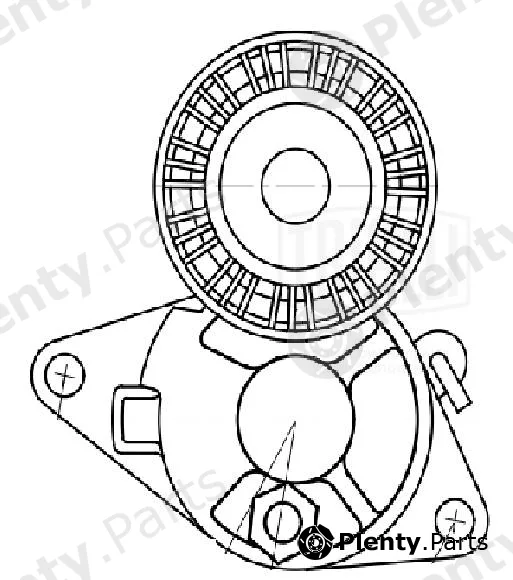 Trialli CM5386 — Belt Tensioner, V-ribbed belt