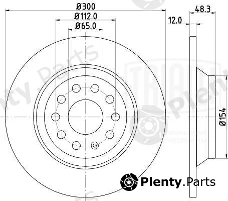 Trialli DF190443 — Brake Disc