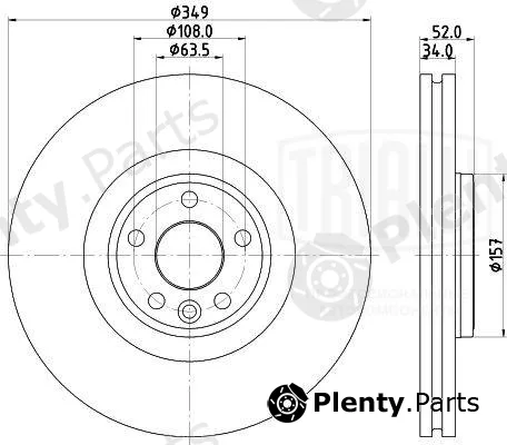 Trialli DF190437 — Brake Disc