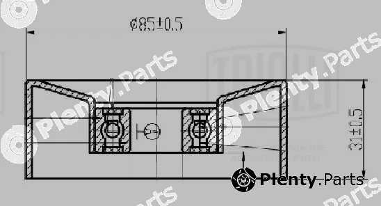 Trialli CM5631 — Belt Tensioner, V-ribbed belt