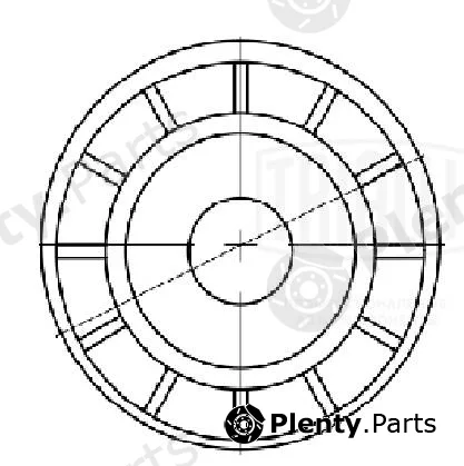 Trialli CM5670 — Belt Tensioner, V-ribbed belt