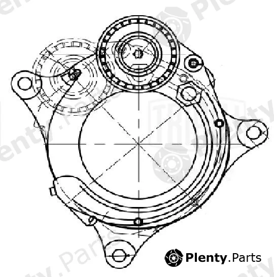 Trialli CM5687 — Belt Tensioner, V-ribbed belt