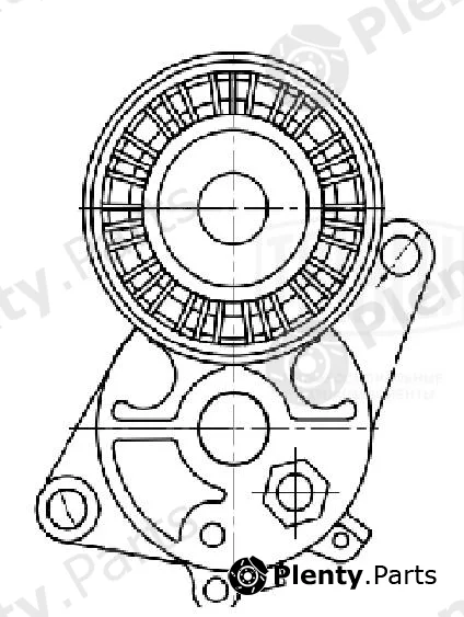 Trialli CM5383 — Belt Tensioner, V-ribbed belt
