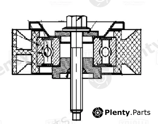 Trialli CM5721 — Deflection/Guide Pulley, V-ribbed belt