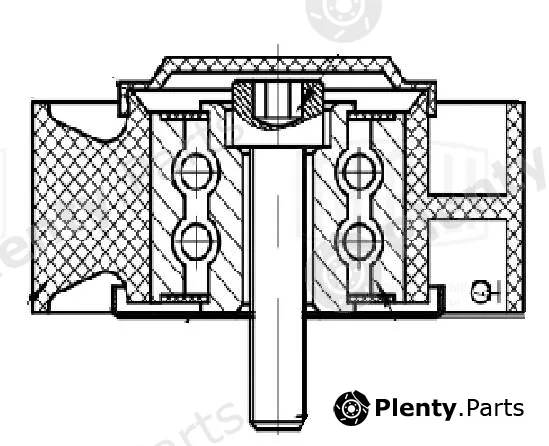 Trialli CM5571 — Deflection/Guide Pulley, V-ribbed belt
