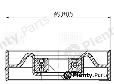 Trialli CM5738 — Belt Tensioner, V-ribbed belt