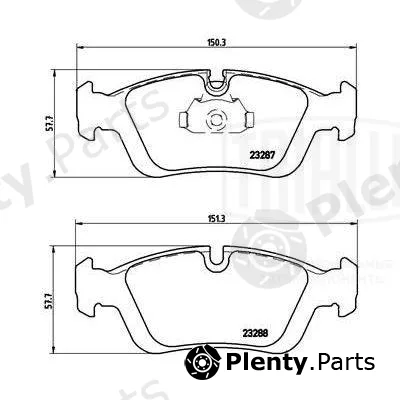 Trialli PF4176 — Brake Pad Set, disc brake