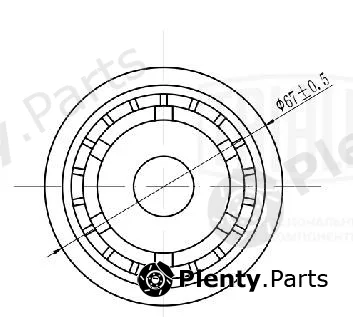 Trialli CM5663 — Belt Tensioner, V-ribbed belt