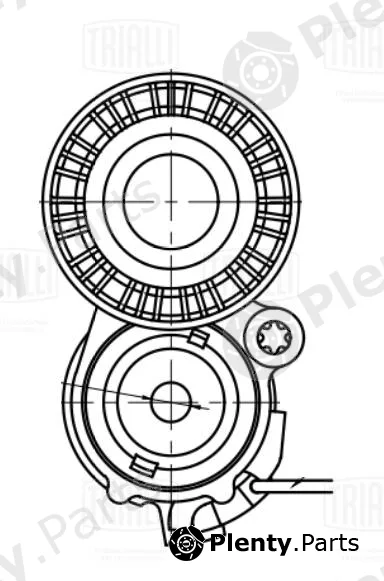 Trialli CM3047 — Belt Tensioner, V-ribbed belt