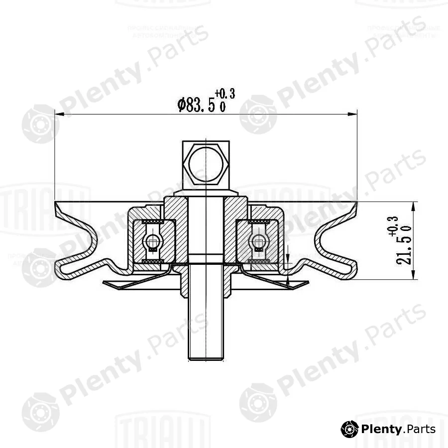Trialli CM3011 — Belt Tensioner, V-ribbed belt